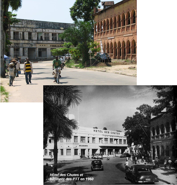 Hôtel des Chutes et ancienne poste à Kisangani