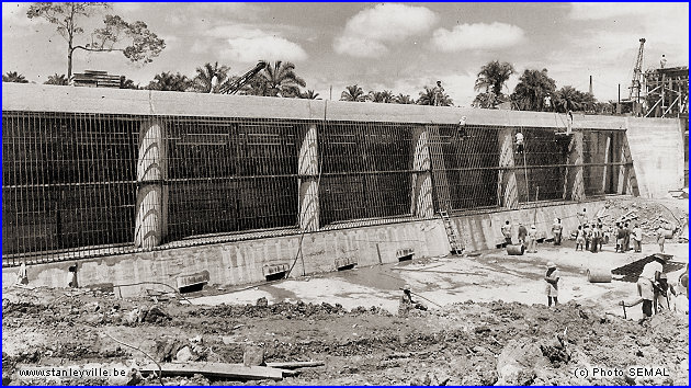 Canal Tshopu prise d'eau 1954