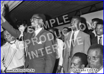 Lumumba en meeting à Stanleyville
