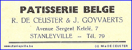 Pâtisserie belge de Stanleyville