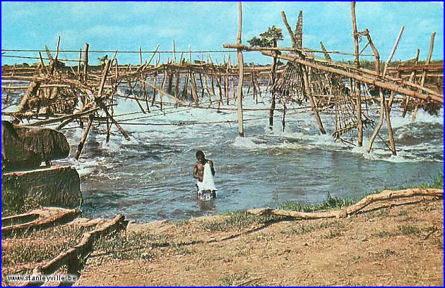 Les pêchezries Wagénias à Stanleyville