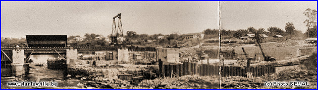 Construction du barrage de Stan