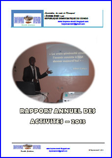 Rapport 2013 de Boyoma Avenir