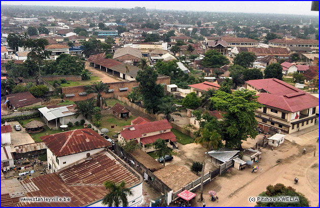 Quartier d'habitations à Kisangani