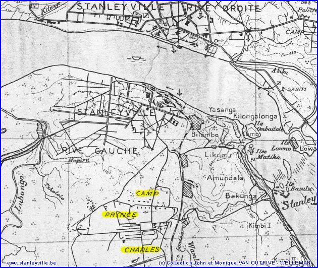 Plan Camp prince Charles 1951 Stanleyville