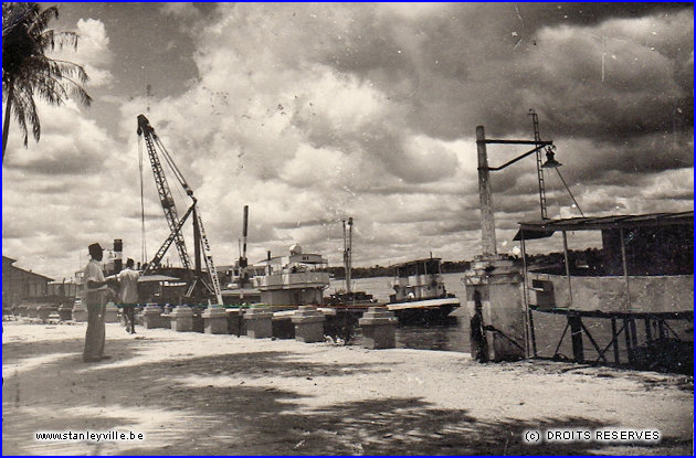 Port de Stanleyville vers 1955
